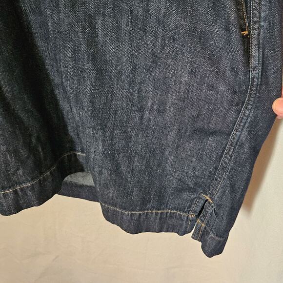 Lauren Ralph Lauren Denim Shirt Dress Shift Short Sleeves Size 2X Pockets - Picture 7 of 7